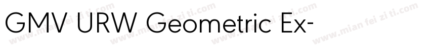 GMV URW Geometric Ex字体转换